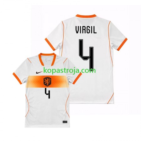 Billiga Fotbollströjor Nederländerna Virgil van Dijk 4 Borta tröja WM 2026 Kortärmad